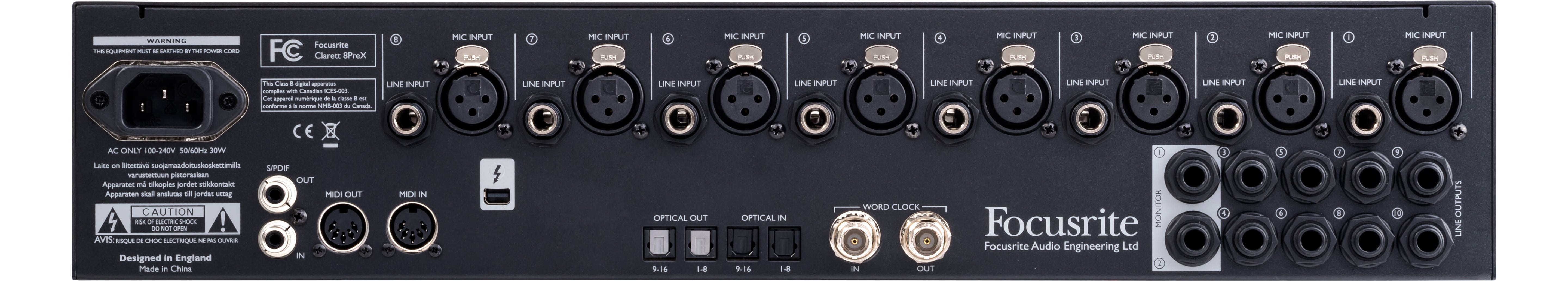 FOCUSRITE CLARET 8PREX (Disc)
