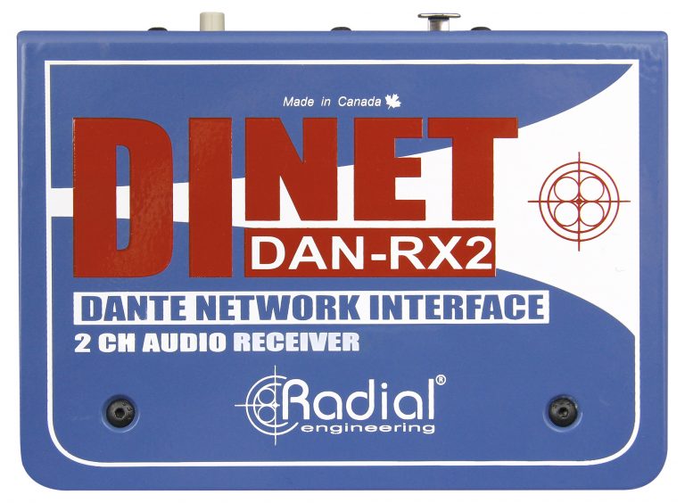 Radial DiNet DAN-RX2 - Radial Engineering DINET DAN-RX2 2-Channel Dante Receiver