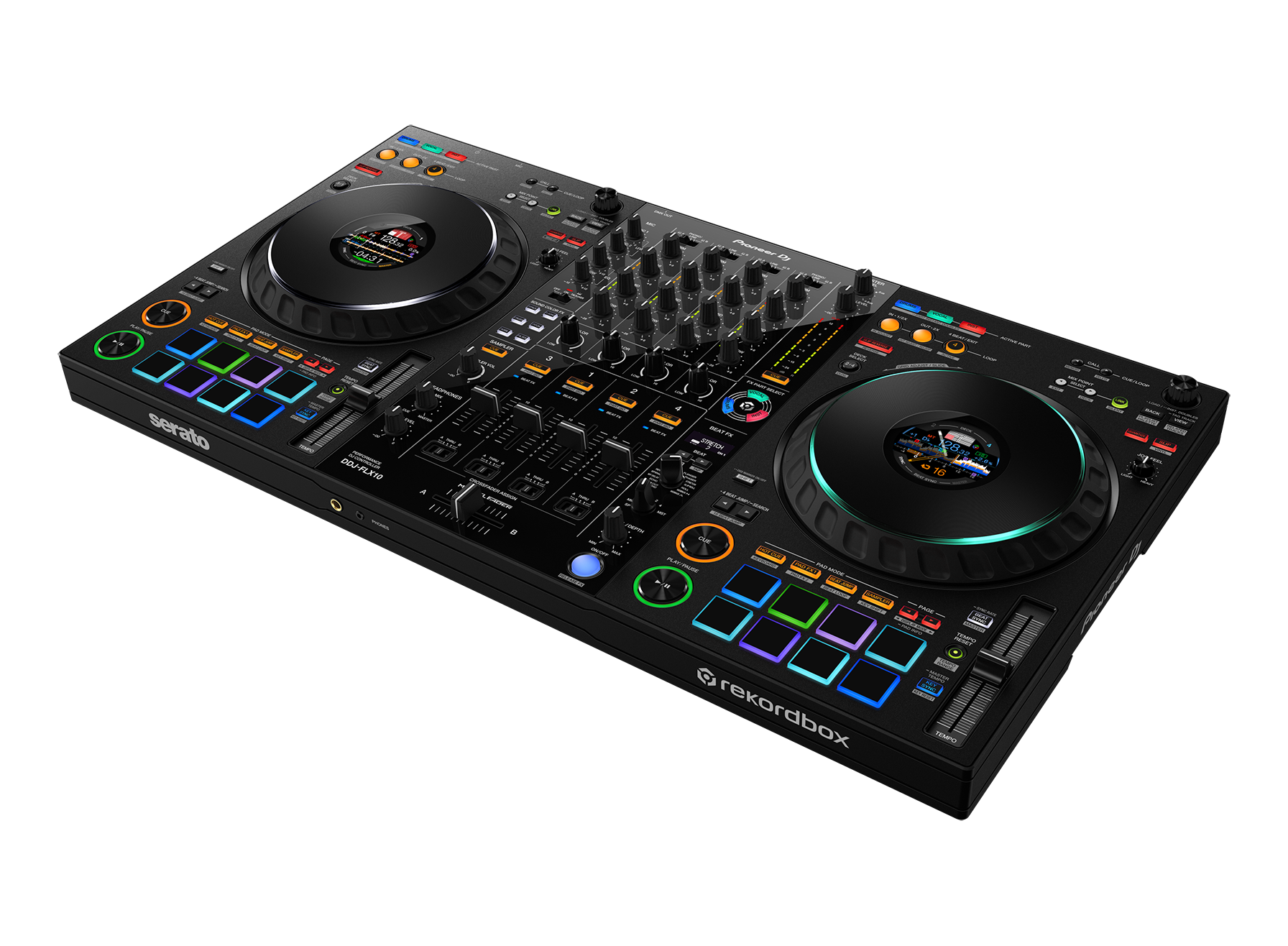Pioneer DDJ-FLX10 (Open box) 4-channel DJ performance controller for multiple DJ applications
