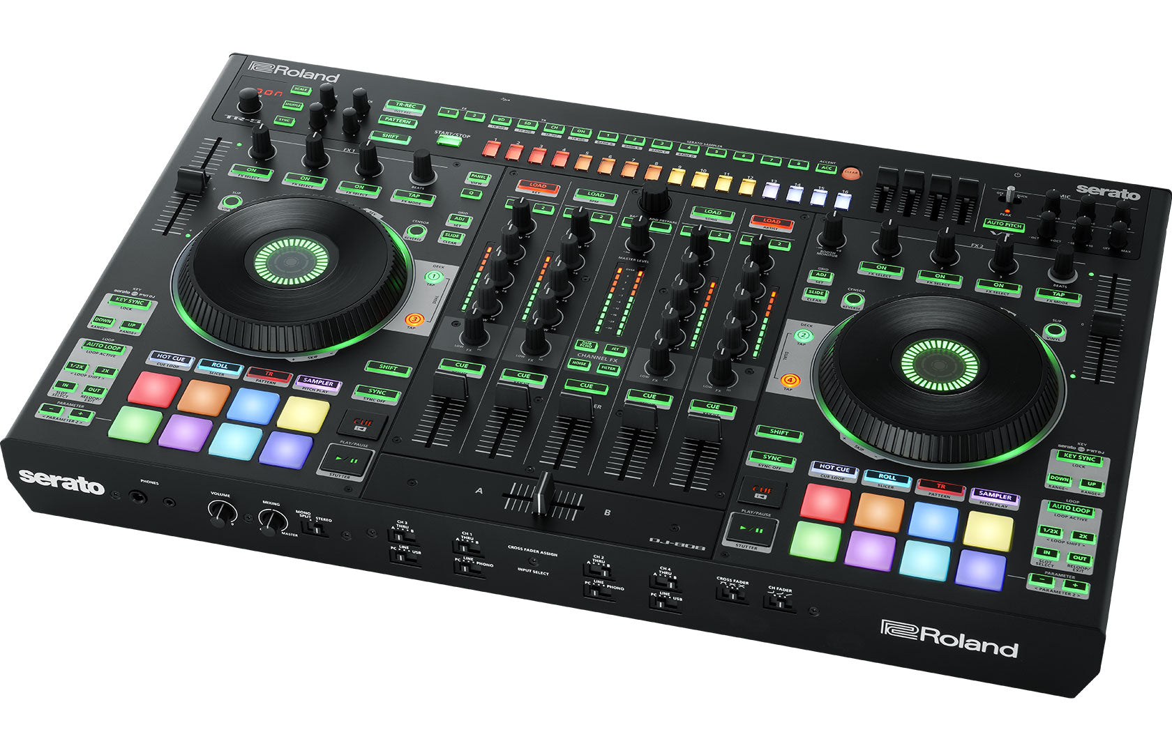 ROLAND DJ-808 SERATO DJ Controler with drum machine