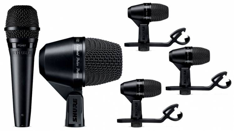 SHURE PGA DRUMKIT5 - 5 microphones drum kit