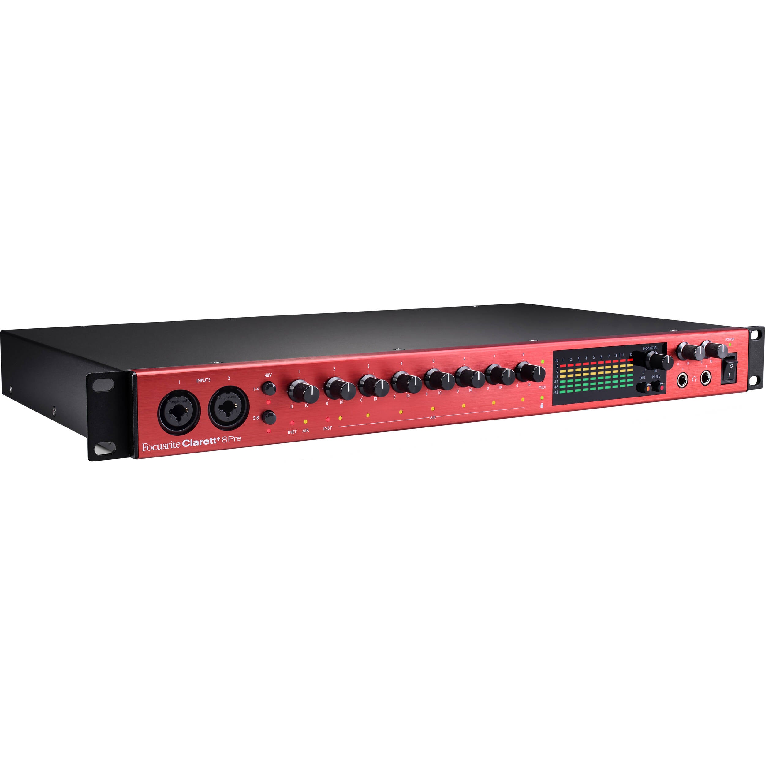 FOCUSRITE CLARETT+8PRE - POWERFUL STUDIO-GRADE 18-IN / 20-OUT AUDIO INTERFACE