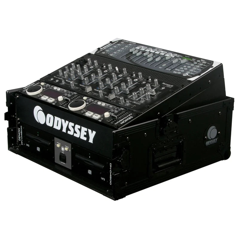 Odyssey FZ1002BL Case Rackmount - Odyssey FZ1002BL - Black 10U Top Slanted 2U Vertical Pro Combo Rack