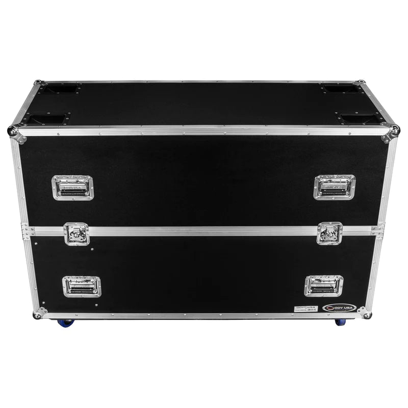 Odyssey FZ2FSM50W Road Case - Odyssey FZ2FSM50W - Dual 50-58″ Flat Screen Monitor Case with Casters