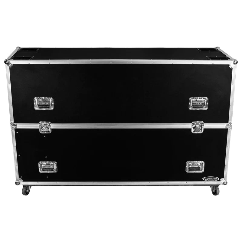 Odyssey FZ2FSM75W Road Case - Odyssey FZ2FSM75W - Dual 75″ Flat Screen Monitor Case with Casters