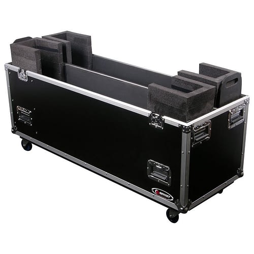 Odyssey FZ2PLASMA50W Road Case - Odyssey FZ2PLASMA50W - Dual 50″ Flat Screen Monitor Flight Case with Casters