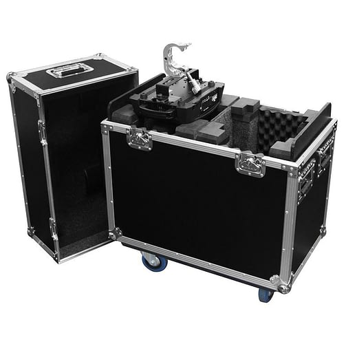 Odyssey FZCHINT350X2W Road Case -Odyssey FZCHINT350X2W - Dual Chauvet Intimidator Beam / Spot 300/350/355Z IRC/400 IRC Moving Head Flight Case with Casters