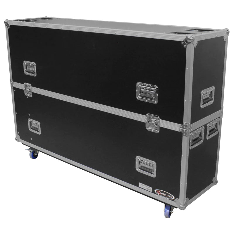 Odyssey FZFSM65W Road Case - Odyssey FZFSM65W - 60-65″ Flat Screen Monitor Flight Case with Casters