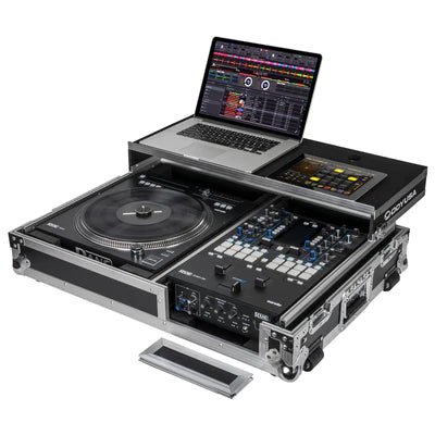 Odyssey FZGS1RA1272W DJ Case - Odyssey FZGS1RA1272W - Reversible Compact Rane Twelve and Rane Seventy / Seventy-Two Battle DJ Coffin Flight Case with Glide Platform