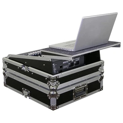 Odyssey FZGSMX1912 Road Case - Odyssey FZGSMX1912 - Universal 12U Rack Mountable Mixer Flight Case with Glide Platform