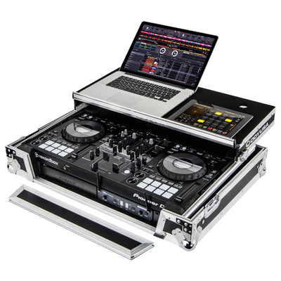 Odyssey FZGSPIDDJ8001 Case DJ Gear - Odyssey FZGSPIDDJ8001 - Pioneer DDJ-800 Flight Case with Bottom 1U Rack Space and Glide Platform