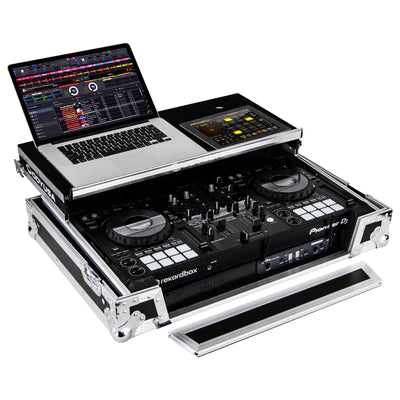 Odyssey FZGSPIDDJ8001 Case DJ Gear - Odyssey FZGSPIDDJ8001 - Pioneer DDJ-800 Flight Case with Bottom 1U Rack Space and Glide Platform