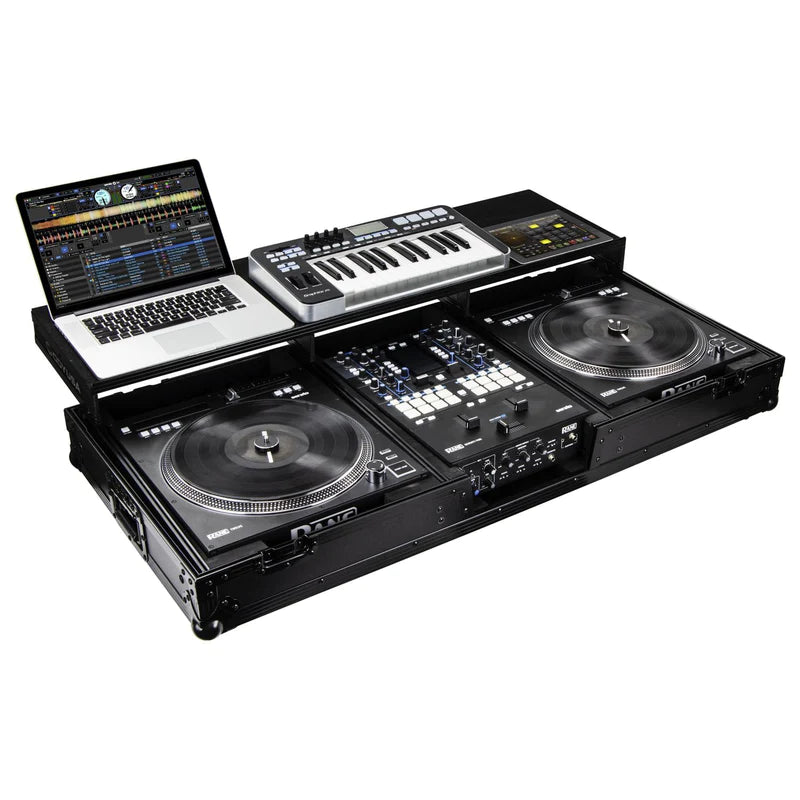Odyssey FZGSPRA1272WBL Case DJ Gear - Odyssey FZGSPRA1272WBL - Rane Seventy / Seventy-Two and Rane Twelve Remixer Black Glide Style DJ Coffin Case