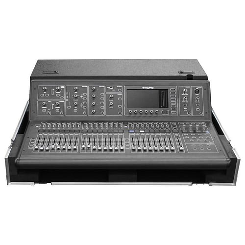Odyssey FZMIDM32DHW Road Case - Odyssey FZMIDM32DHW - Midas M32 Mixing Console Flight Case with a Doghouse Cable Cover and Wheels