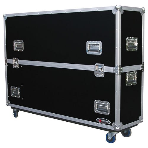 Odyssey FZPLASMA50W Case Equipment - Odyssey FZPLASMA50W - 50″ Flat Screen Monitor Flight Case with Wheels