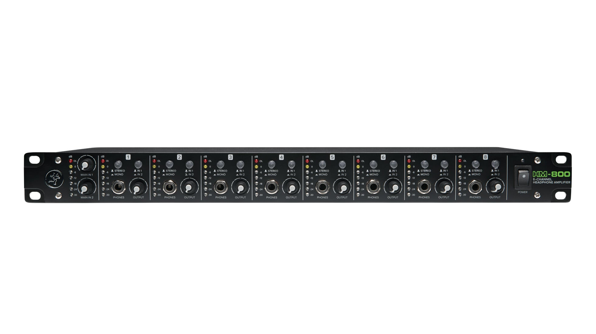 MACKIE HM-800 - 8 Channel rackmount Headphone Amplifier