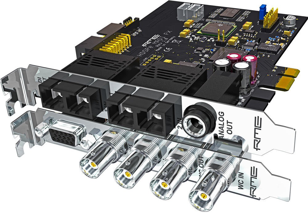 RME HDSPe MADI FX - 390-Channel 24 Bit/192 kHz Triple MADI PCI Express Card - RME HDSPe MADI FX 390 Channel Pcie Audio Card