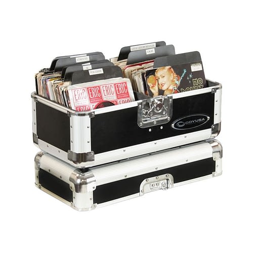 Odyssey K45120BLK Case Equipment - Odyssey K45120BLK - KROM Series Black Record / Utility Case for 120 7″ Vinyl Records