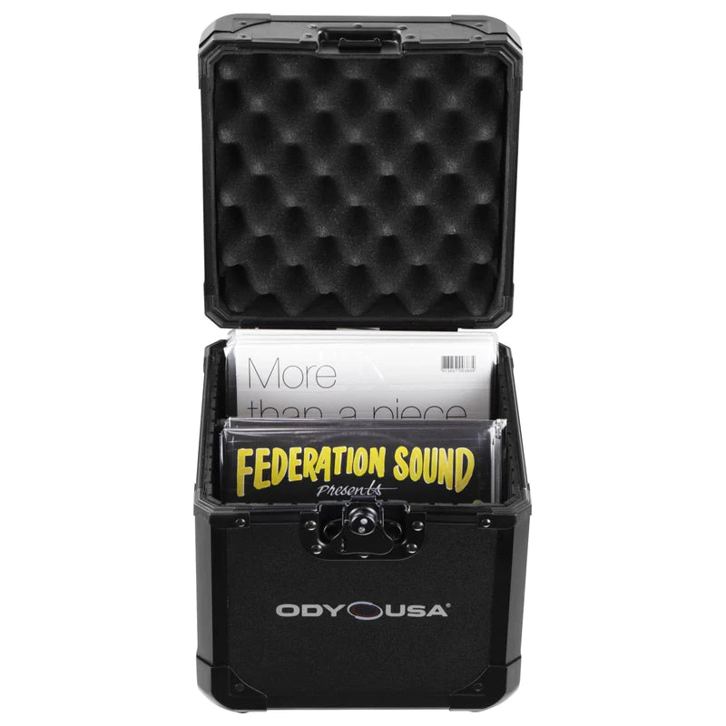 Odyssey K7060BL Case Equipment - Odyssey K7060BL - 7″ Vinyl / Utility Black Krom™ Case Holds 60 Records