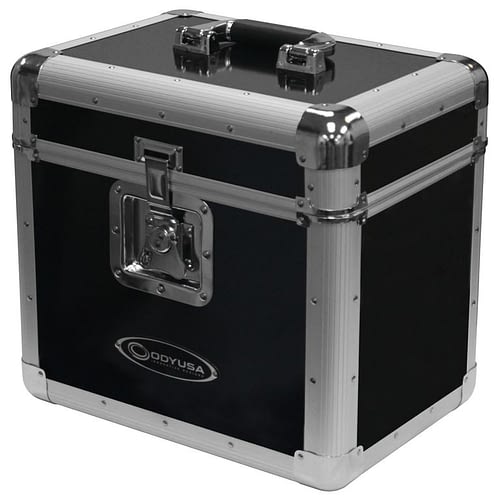 Odyssey KLP1BLK Case Equipment - Odyssey KLP1BLK - KROM Series Black Record / Utility Case for 70 12″ Vinyl Records & LPs