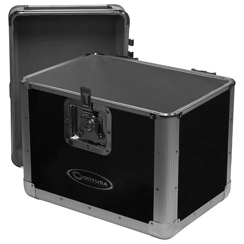 Odyssey KLP1BLK Case Equipment - Odyssey KLP1BLK - KROM Series Black Record / Utility Case for 70 12″ Vinyl Records & LPs