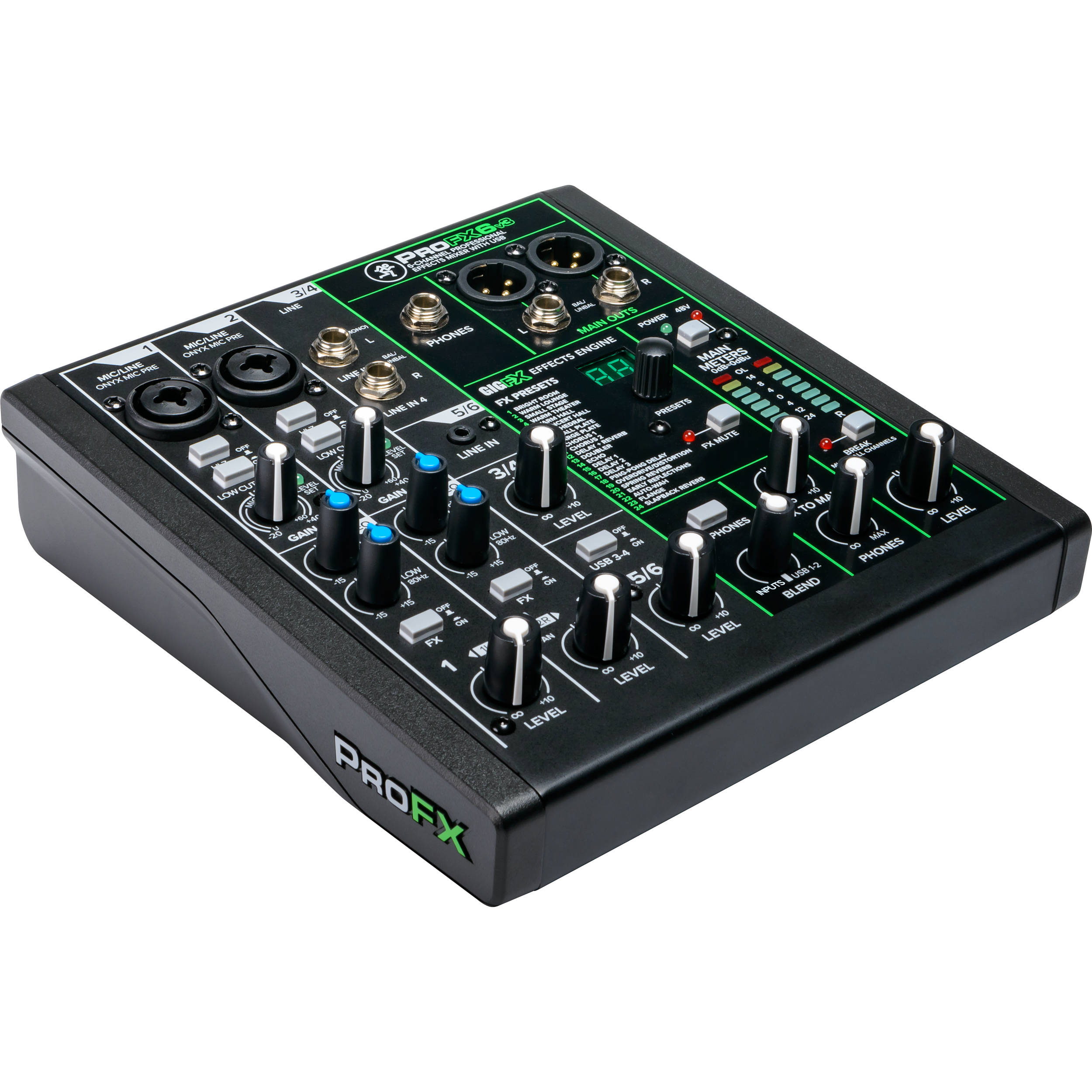 MACKIE PROFX6V3 - Compact 12 channels mixer with FX and USB