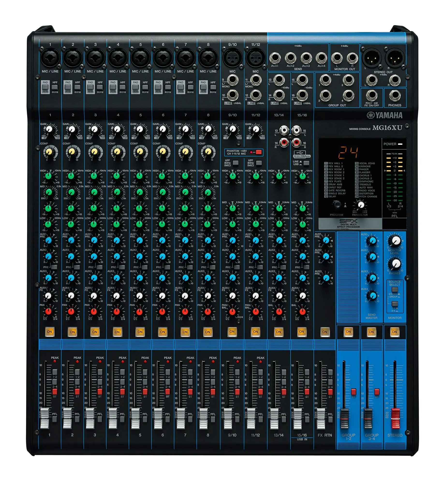 YAMAHA MG16XU - ANALOG CONSOLE 16 INPUTS WITH EFFECTS