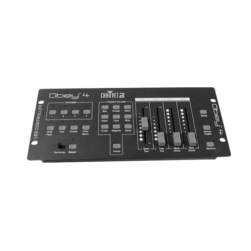 CHAUVET OBEY4 DMX 4 channel controler - Chauvet DJ OBEY 4 Small Format DMX Operator