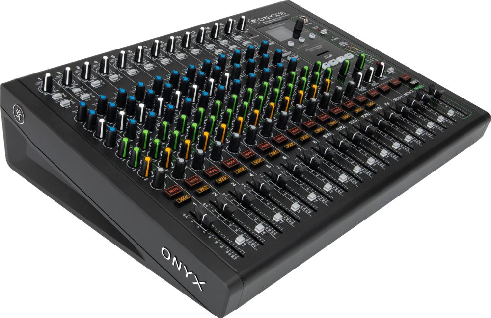 MACKIE ONYX16 16-Channel Premium Analog Mixer with Multi-Track USB recording.