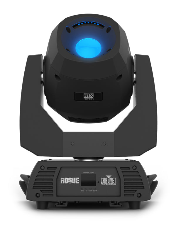 CHAUVET PRO ROGUE-R1E-SPOT - shines brightly with a 170 W LED light source in a 14° beam angle for crisp gobo projections in a range of eight beautiful colors.