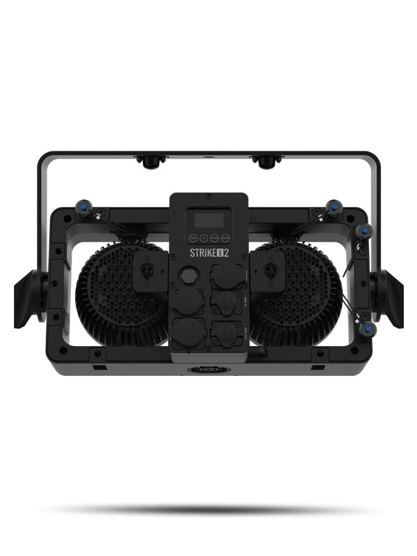 CHAUVET PRO STRIKE-ARRAY2 - outdoor-ready audience blinder powered by two intense warm white LEDs housed in independently focusable pods - Chauvet Professional STRIKE-ARRAY2 IP Rated 2 Pod Blinder & Strobe