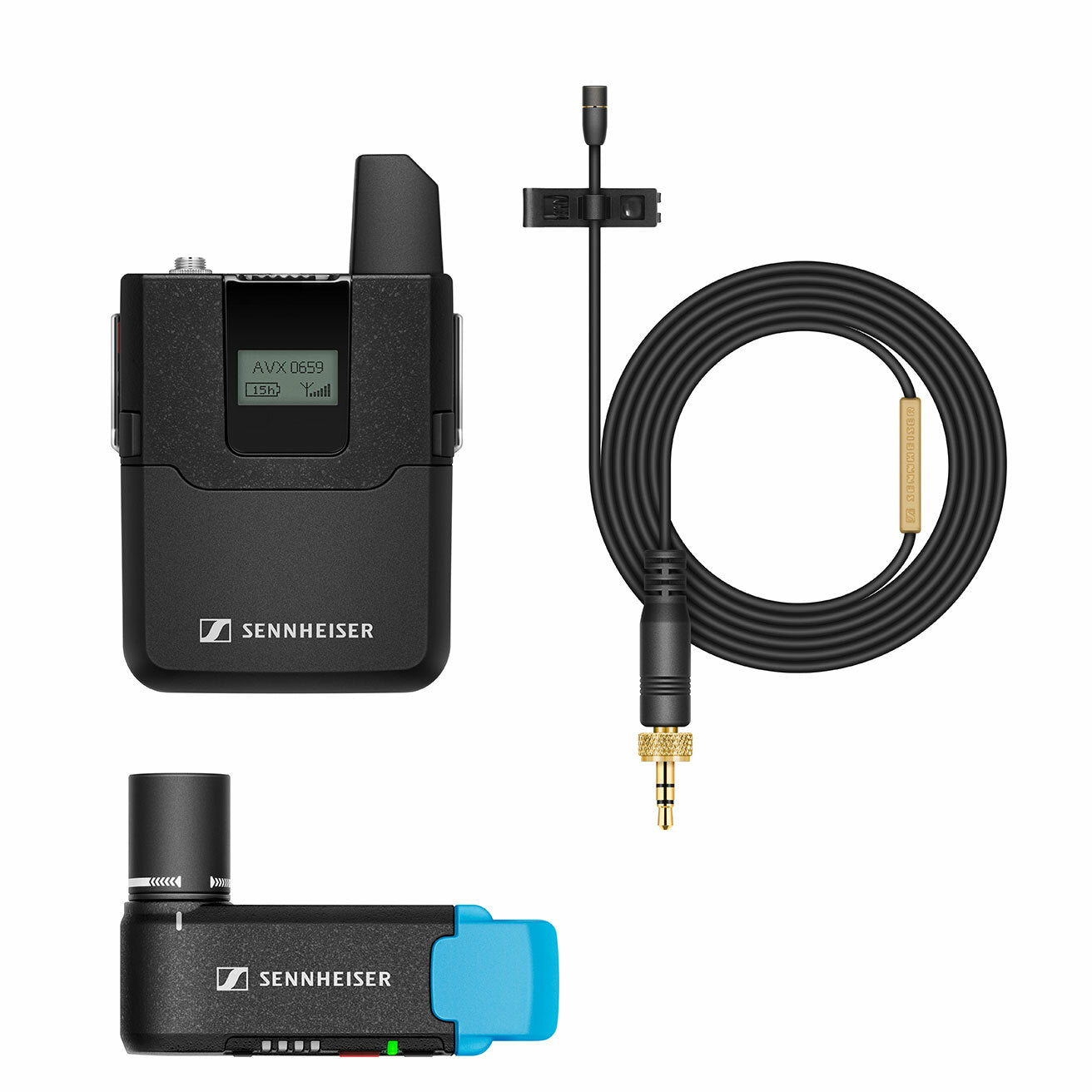 SENNHEISER AVX-MKE2 SET-4-US Wireless vocal set - Ideal for hands-free interviews and documentaries.