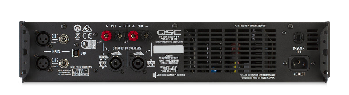QSC GXD4 - Power amplifier 2 x 600 WATT AT 4 ohm