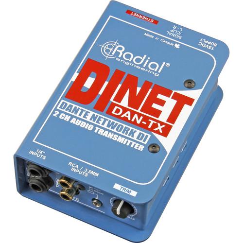 Radial DiNet Dan-TX - Radial Engineering DINET DAN-TX 2-Channel Dante Network Transmitter