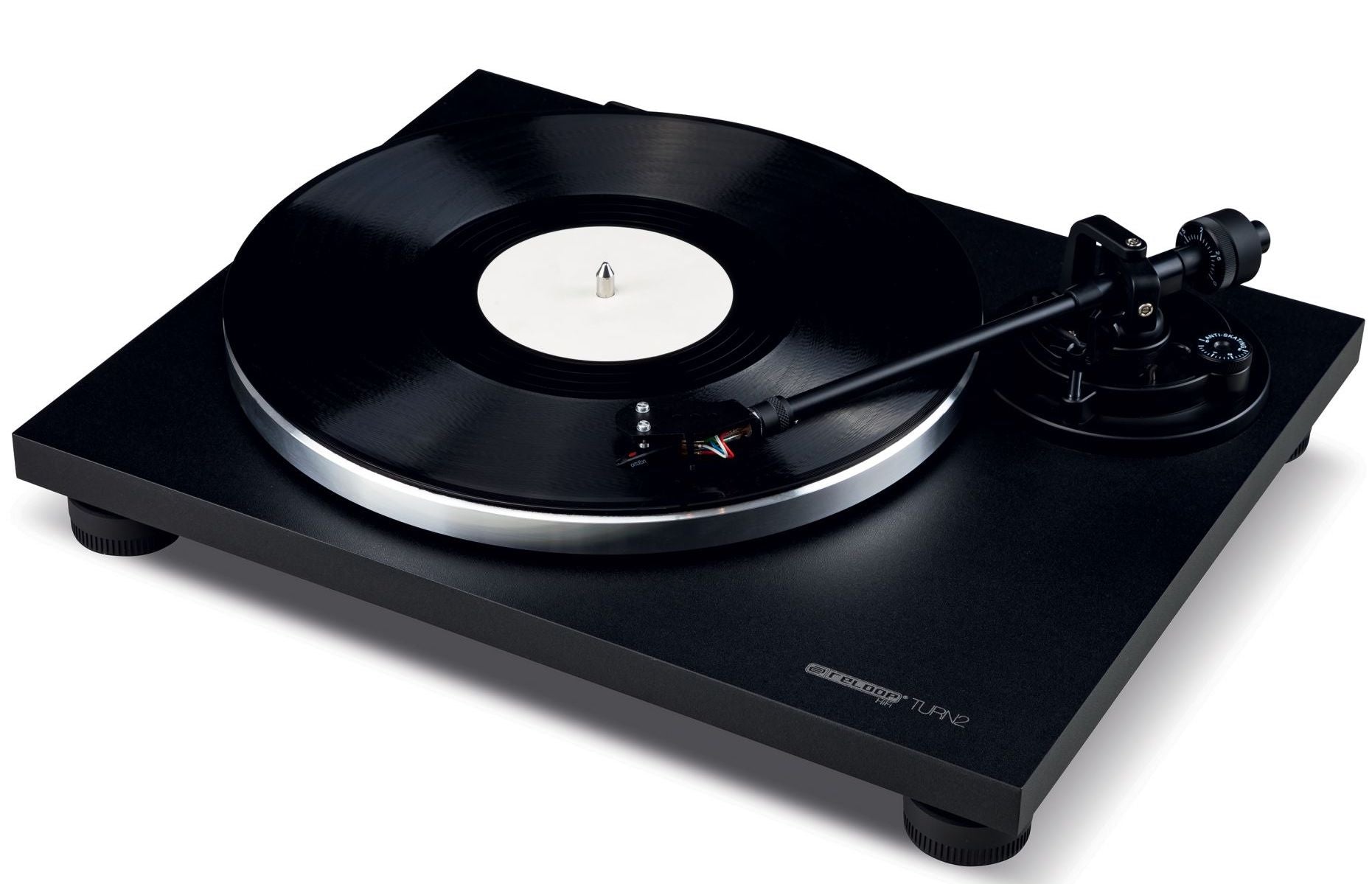 RELOOP TURN-2-BLK - Belt Driven Turntable in Black