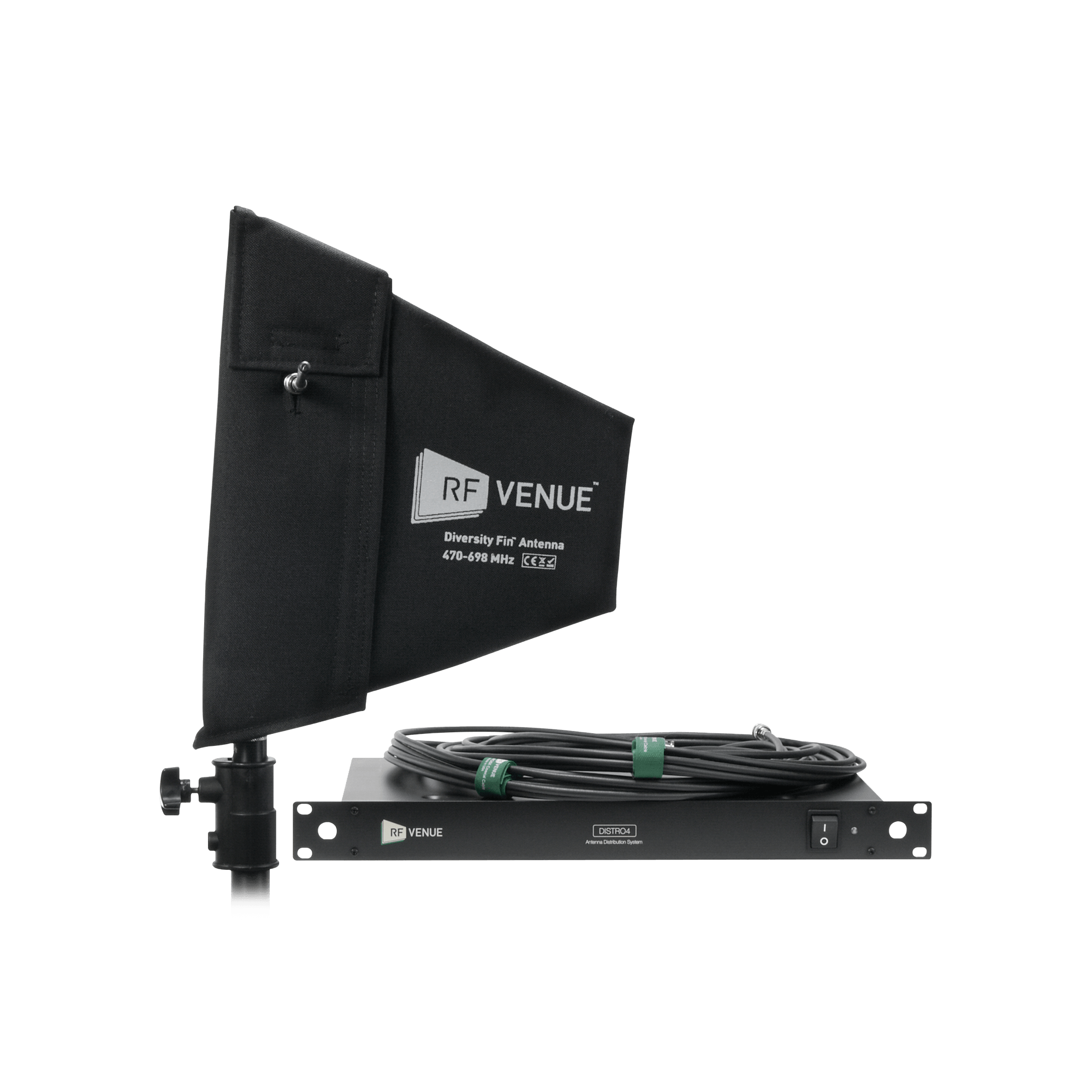 AUDIO TECHNICA DFINDISTRO4 Diversity Fin DISTRO4 Package - RF Venue Diversity Fin™ DISTRO4™ Bundle DFINDISTRO4