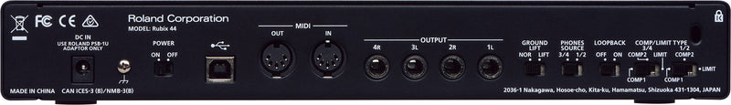 ROLAND RUBIX-44 - 4-in/4-out USB audio interface