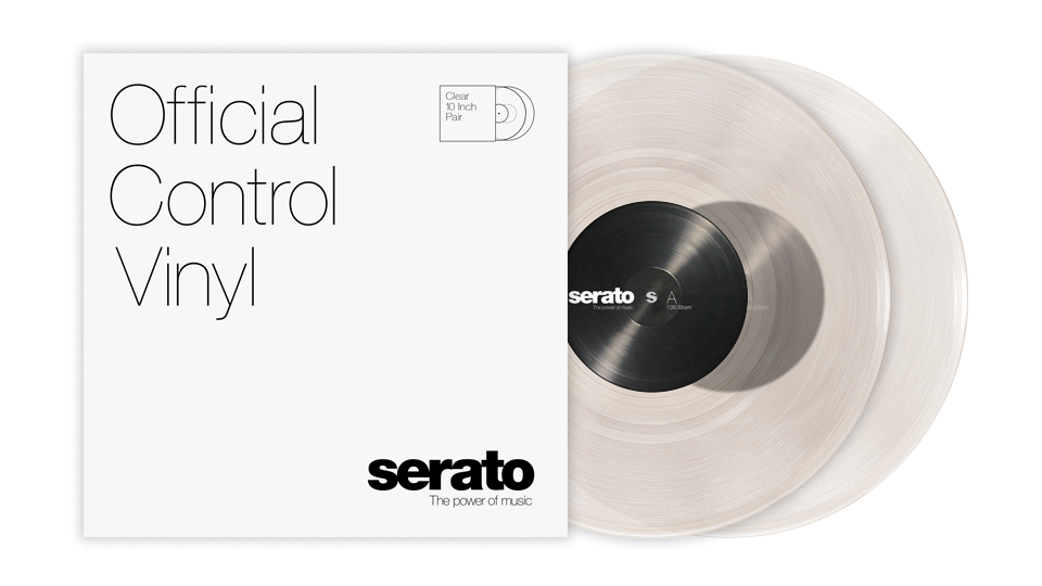 SERATO SCV-PS-CLE-10 - 10" Serato Standard Colors (Pair) CLEAR