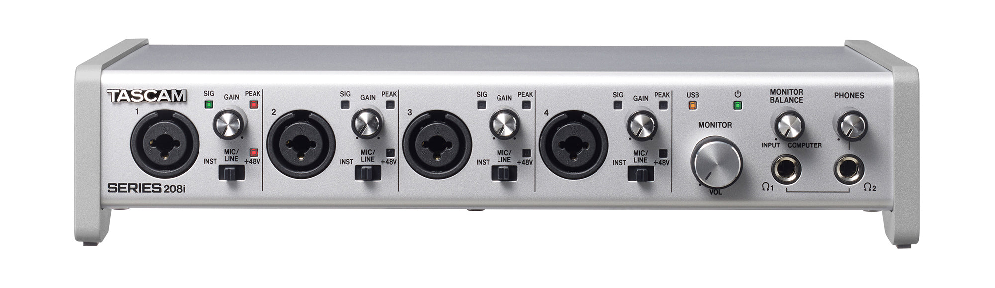 TASCAM SERIES 208I - 20 IN/8 OUT USB Audio/MIDI Interface
