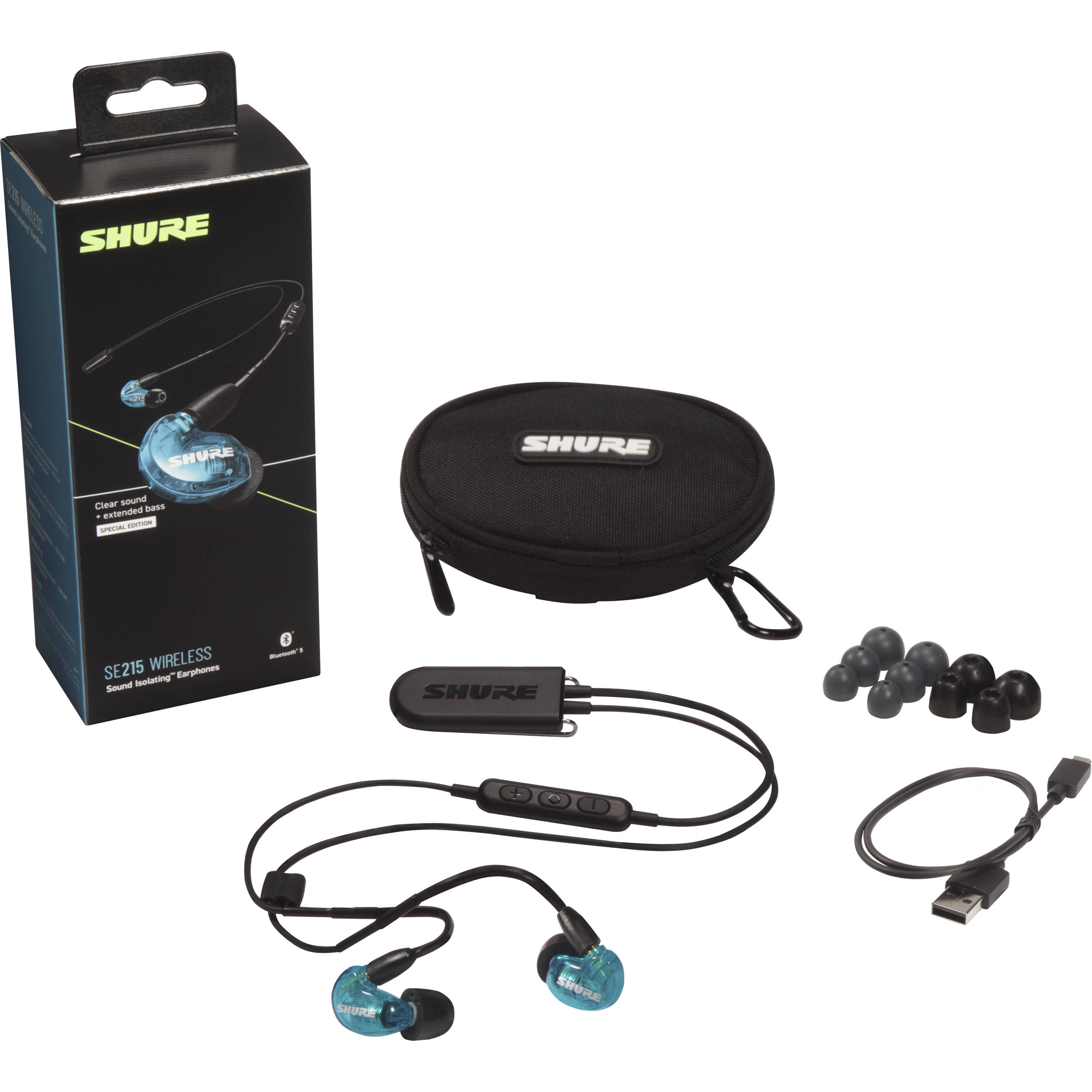 Shure SE215SPL - PURPLE Isolating Earphones with Black 3.5mm Cable
