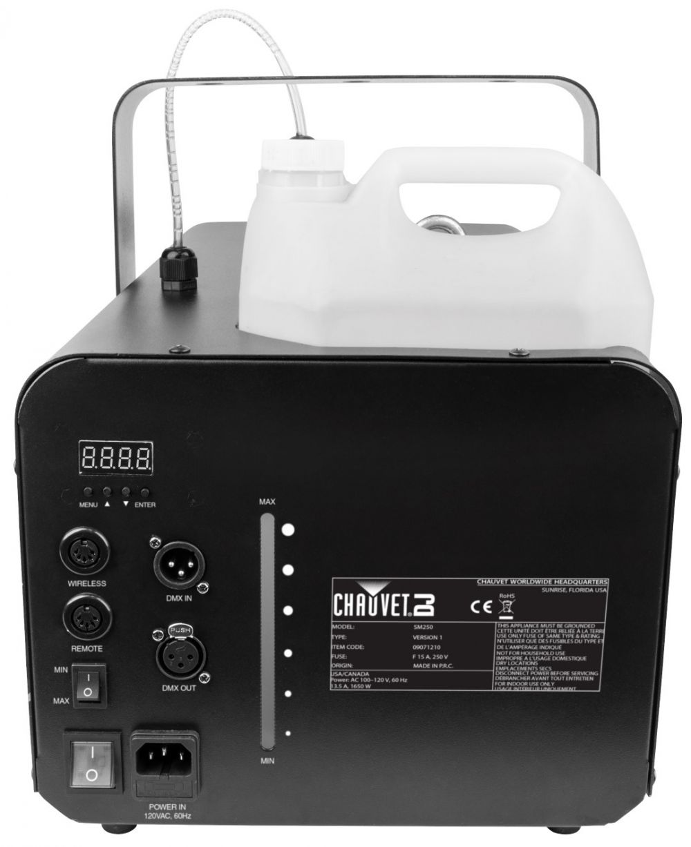 CHAUVET SM-250 Snow machine - Chauvet DJ SM-250 High Output Snow Machine That Will Add The Look Of Snow To Any Event Large Or Small