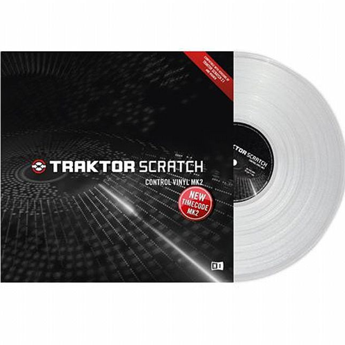 NATIVE INSTRUMENT TRAKTOR SCRATCH CONTROL VINYL MK1 TRAKTOR SCRATCH CONTROL VINYL WHITE