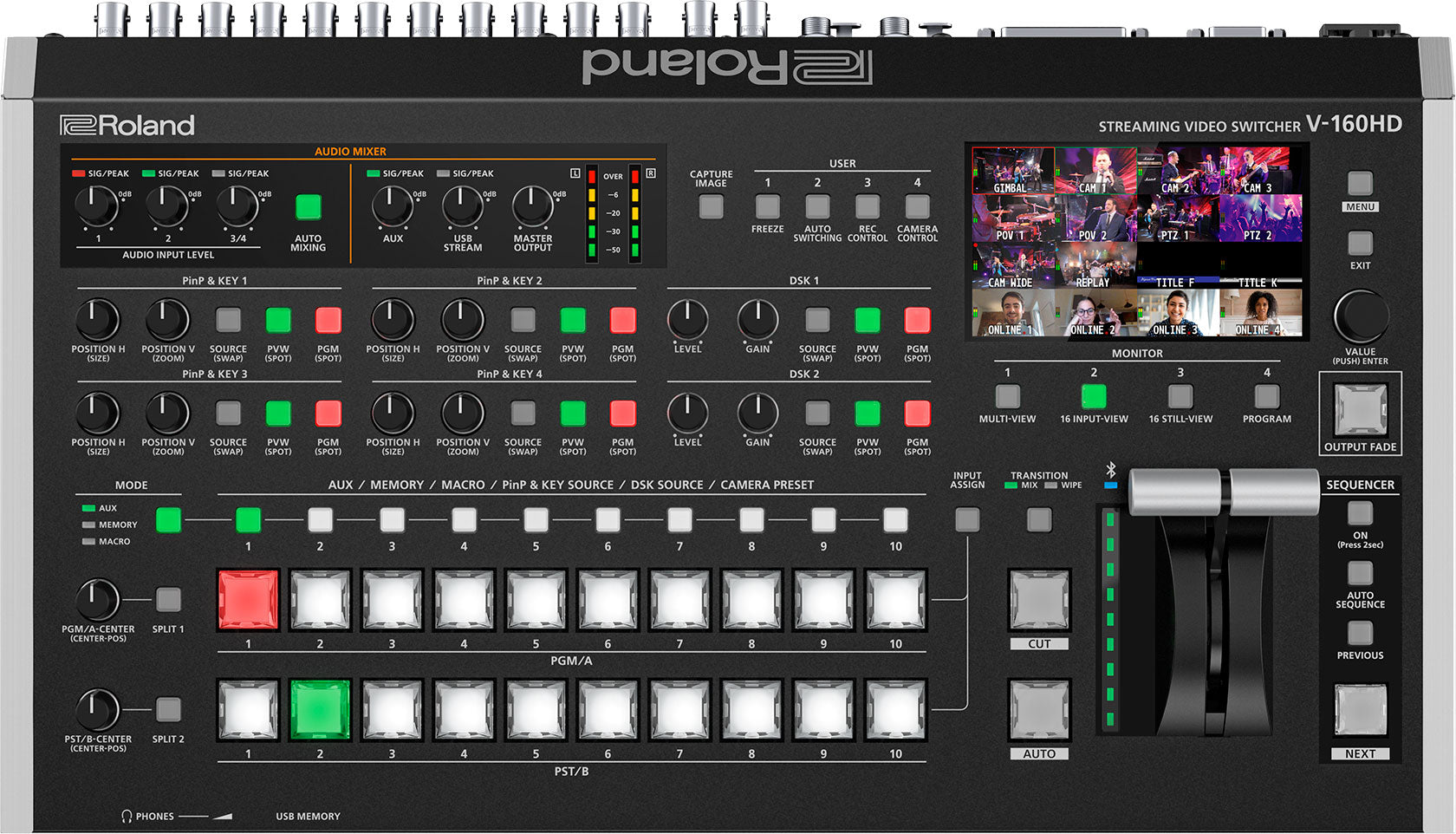 ROLAND V-160HD - Audio Video Switcher & Streamer