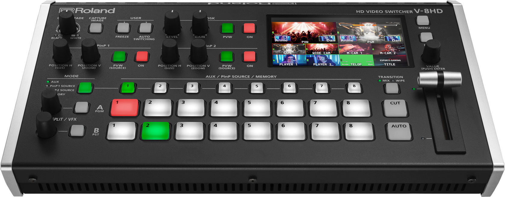 ROLAND V-8HD-STR - Multi HDMI video HD switcher Bundle (UVC-01 included)