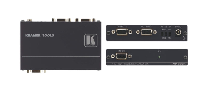 KRAMER VP-200K - 1:2 Computer Graphics Video Distribution Amplifier (Pre owned)