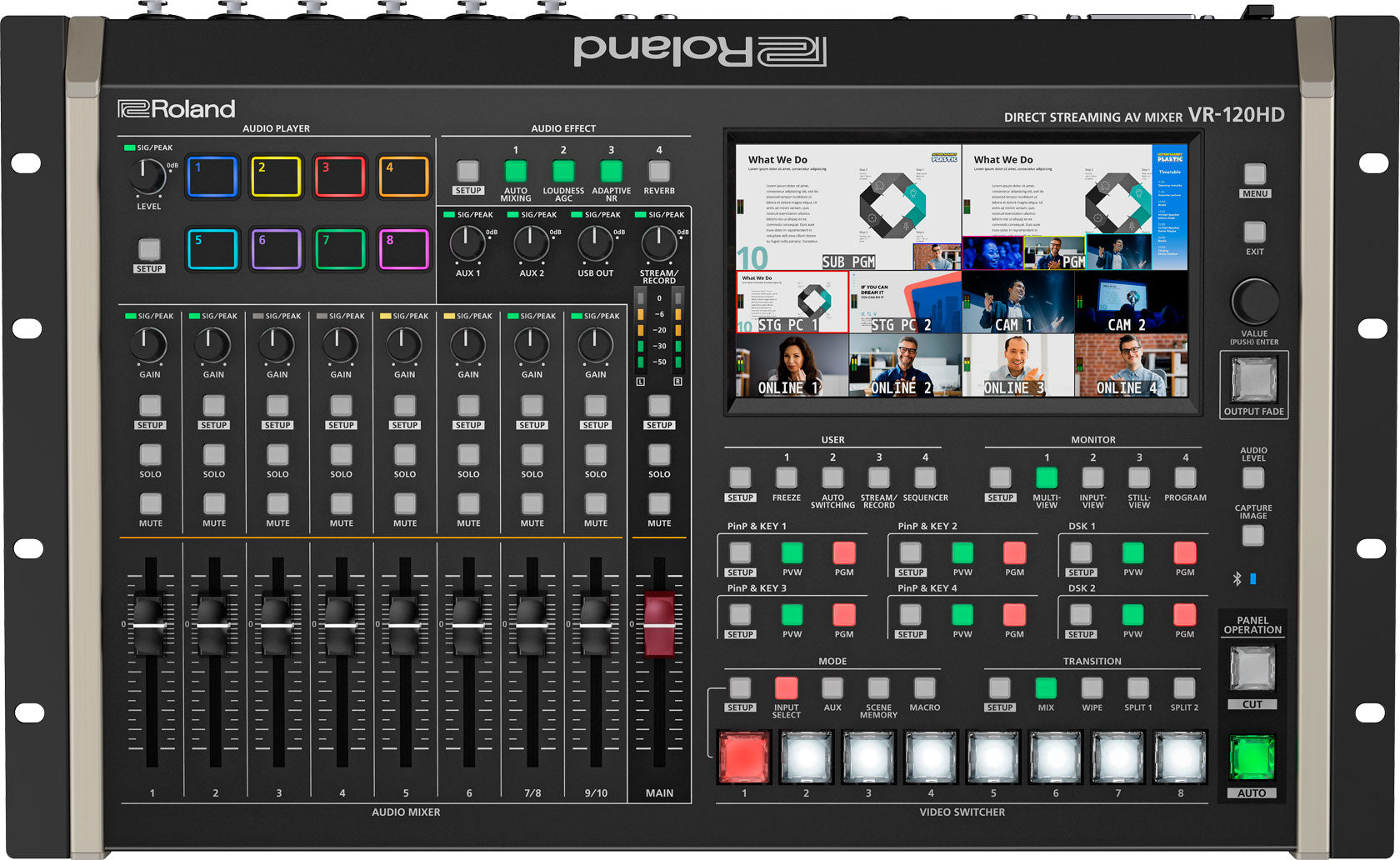 ROLAND VR-120HD - Direct streaming AV mixer