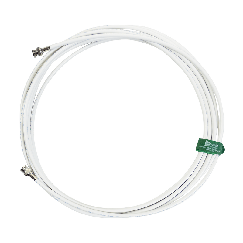 AUDIO TECHNICA WRG8X25 White Jacket 25’ RG8X Cable - RG8X Coaxial Cable (White) WRG8X25
