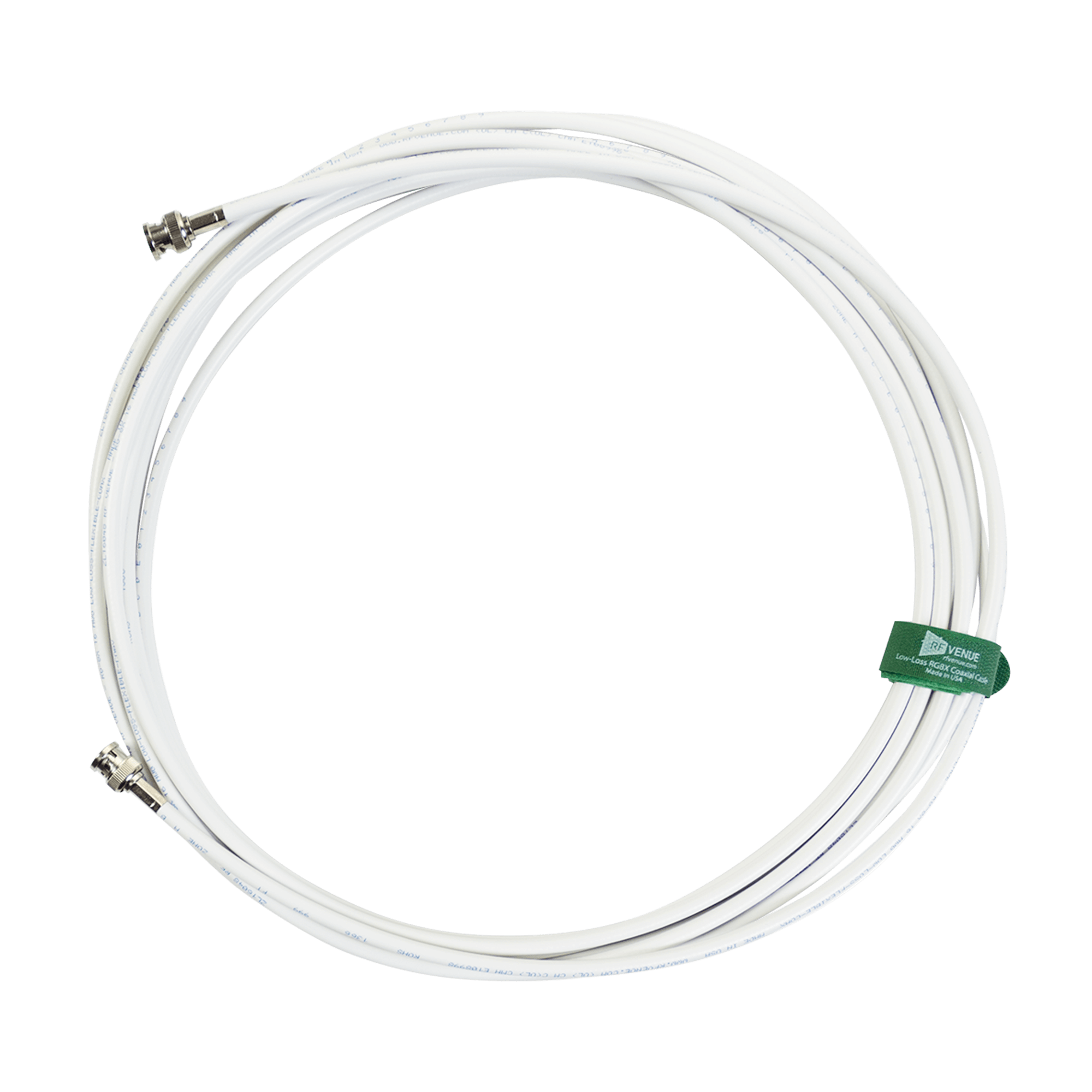 AUDIO TECHNICA WRG8X50 White Jacket 50’ RG8X Cable - RG8X Coaxial Cable (White) WRG8X50