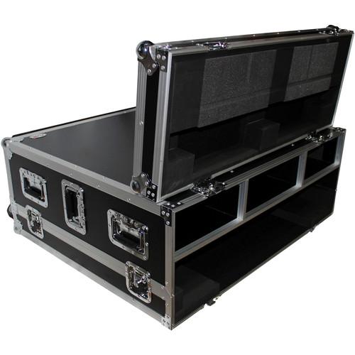 PRO-X- XS-MIDM32DHW - ProX XS-MIDM32DHW Flight Case For Midas M32 Live Mixer Console With Doghouse And Wheels