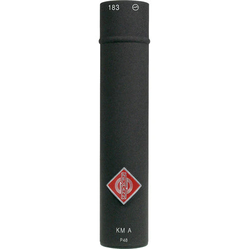 Neumann KM 183 A NX Omni microphone, diffuse-field equalised, Nextel - Neumann KM 183 A NX Omnidirectional Analog Microphone (Black)
